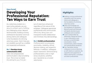 The Fountain Report Developing Your Professional Reputation Ten Ways To Earn Trust