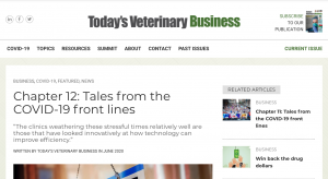 Animal Health Executive Recruiter Todays Veterinary Business Chapter 12 Tales From Covid 19 Front Lines