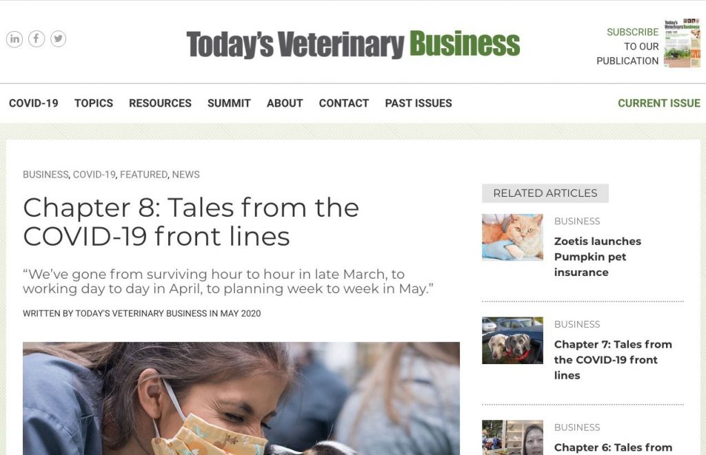 Animal Health Executive Search Todays Veterinary Business Covid 19 Frontlines Chapter 8
