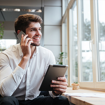 Sales Rep On Phone