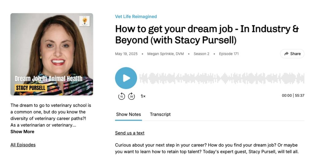 The Vet Recruiter How To Get Your Dream Job Vet Life Reimagined