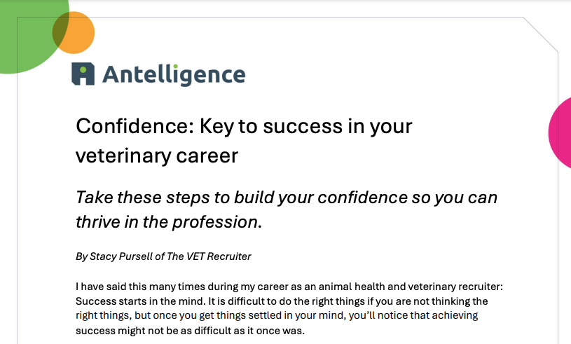 The Vet Recruiter In The News Antelligence Confidence Key To Success