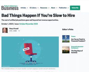Veterinary Jobs Vet Recruiter In The News Todays Veterinary Business Bad Things Happen