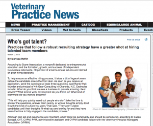Veterinary Recruiter Veterinary Practice News Whos Got Talent