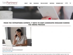 Vetpartners 7 Ways To Keep Candidates Engaged